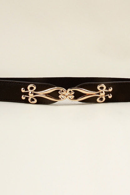 Alloy Buckle Elastic Belt